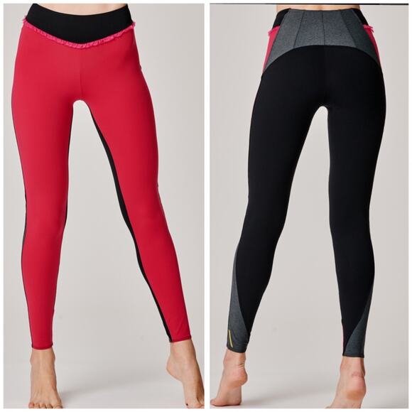 NWT Sapopa Lauren Rouches Colorblock Leggings M - Picture 1 of 16